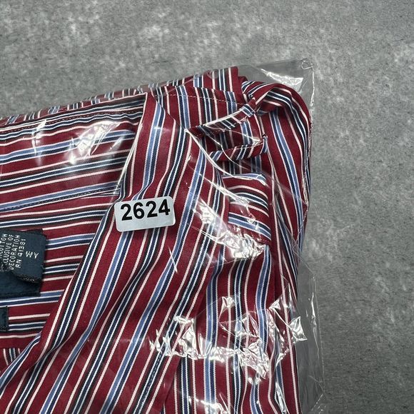 POLO RALPH LAUREN Long Sleeve Shirt Men’s XXL Red Striped Custom Fit Button Down - Picture 8 of 8